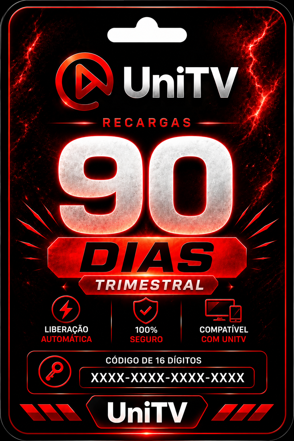 Recarga unitv trimestral